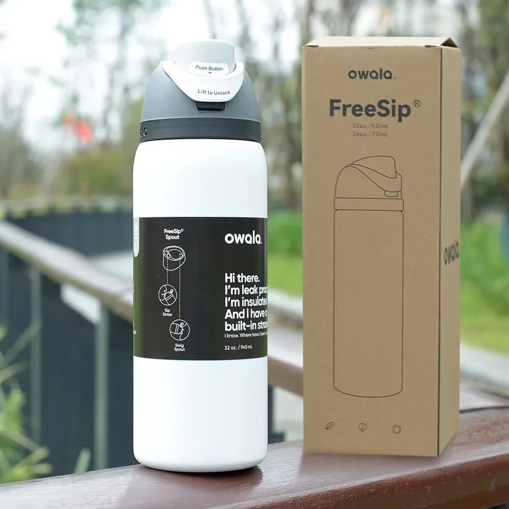 OWALA – Insulated Stainless Steel Water Bottle with Straw | BPA-Free & Leak-Proof for Sports & Outdoor Adventures